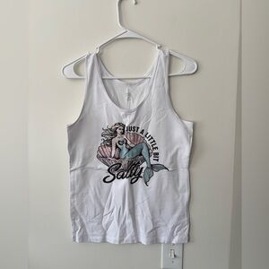 Just a Little Bit Salty graphic tank top